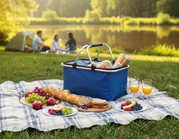 Корзина для пикника "Picnic" - Корзина для пикника "Picnic" синий