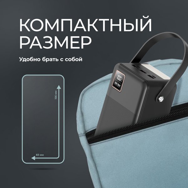 Внешний АКБ NRG Turbo V4 60000 мА-ч, дисплей - Внешний АКБ NRG Turbo V4 60000 мА-ч, дисплей