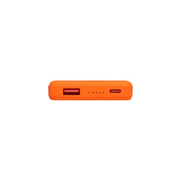 Внешний аккумулятор Ларго PD (Largo PD) 5000mAh с функцией беспроводной зарядки 15W, оранжевый
