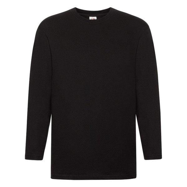 Футболка мужская SUPER PREMIUM LONG SLEEVE 190 - Футболка "Super Premium Long Sleeve", черный, S, 100% х/б, 205 г/м2