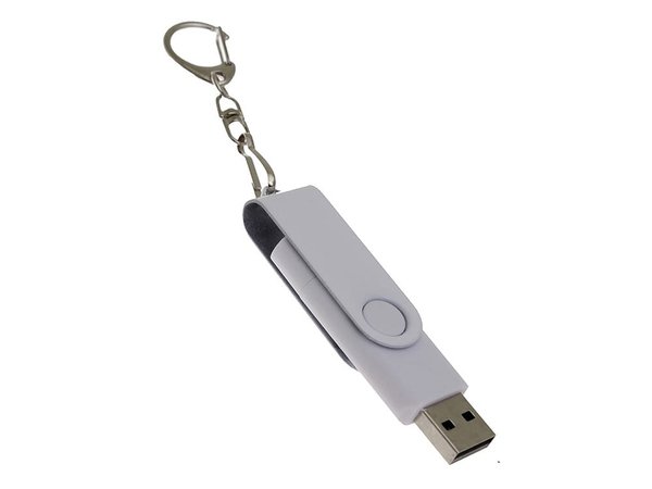 USB 3.0- флешка на 64 Гб с поворотным механизмом и дополнительным разъемом Type-C - USB 3.0- флешка на 64 Гб с поворотным механизмом и дополнительным разъемом Type-C