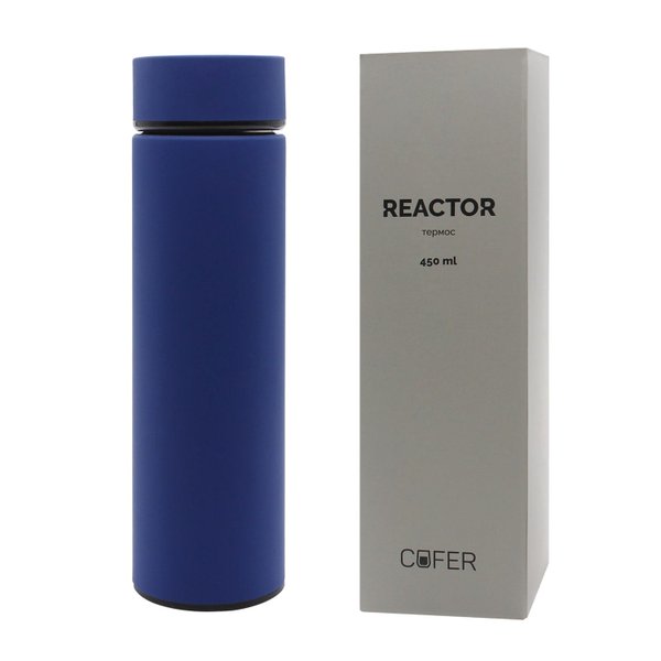 Термос Reactor софт-тач с датчиком температуры - Термос Reactor софт-тач с датчиком температуры (синий)