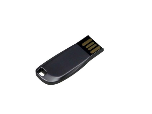 USB 2.0- флешка на 8 Гб компактная с мини чипом и овальным отверстием - USB 2.0- флешка на 8 Гб компактная с мини чипом и овальным отверстием