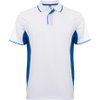 Спортивная футболка поло MONTMELO мужская, БЕЛЫЙ/КОРОЛЕВСКИЙ СИНИЙ XL