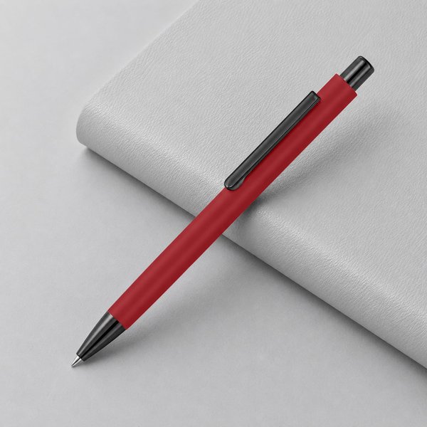 Металлическая шариковая ручка «Ellipse gum» soft touch с зеркальной гравировкой - Металлическая шариковая ручка «Ellipse gum» soft touch с зеркальной гравировкой