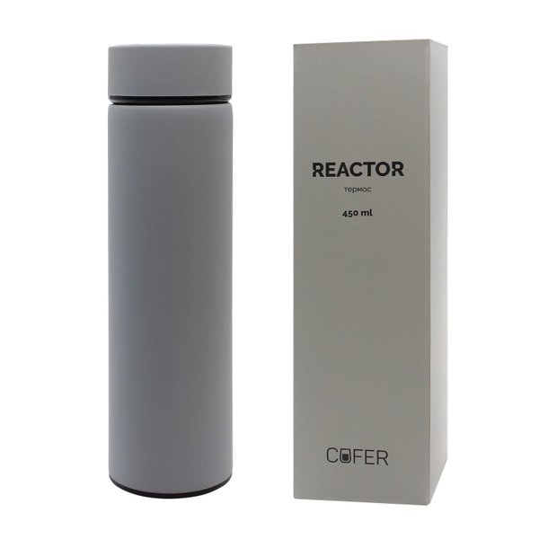 Термос Reactor софт-тач с датчиком температуры - Термос Reactor софт-тач с датчиком температуры (серый)