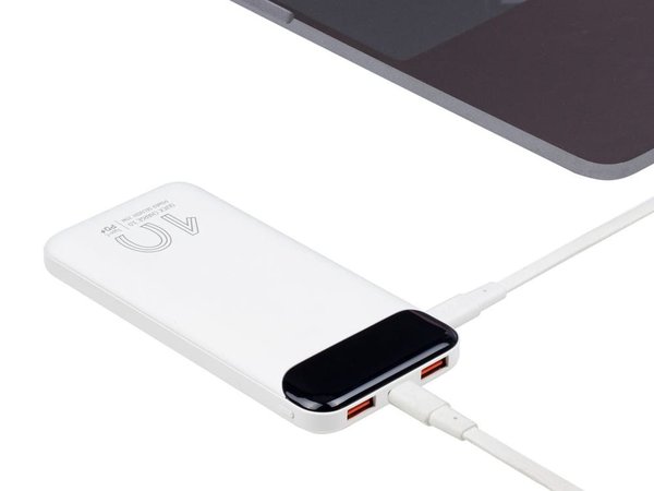 Внешний аккумулятор с дисплеем, 10000 mAh - Внешний аккумулятор с дисплеем, 10000 mAh