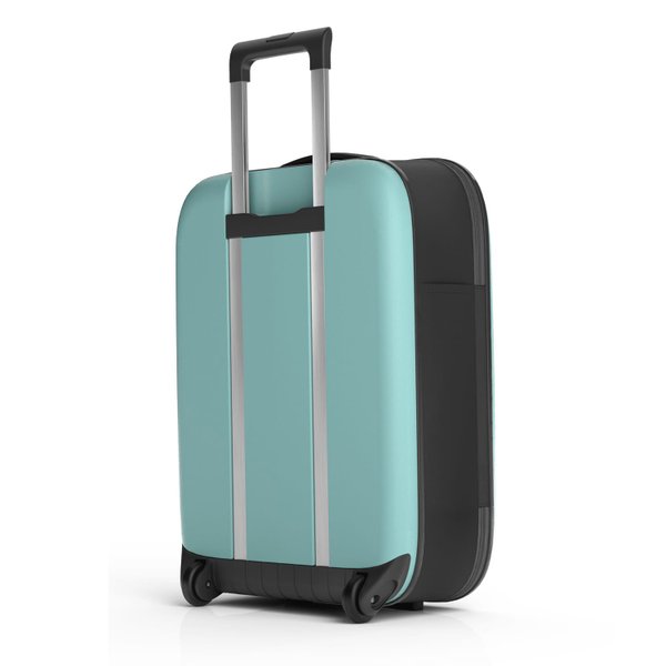 Чемодан складной Rollink Vega II 55x40x20 см, 2 колеса - Чемодан складной Rollink Vega II 55x40x20 см, 2 колеса, бирюзовый