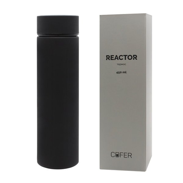 Термос Reactor софт-тач с датчиком температуры - Термос Reactor софт-тач с датчиком температуры (черный)