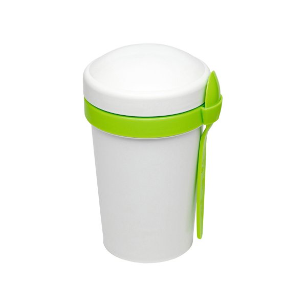 Ланч-бокс Cereal to go Green Line с ложкой - Ланч-бокс Cereal to go Green Line с ложкой (салатовый)