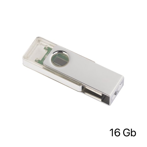 Флеш-карта TWISTA Transparent MS, 16Гб - Флеш-карта TWISTA Transparent MS, 16Гб прозрачный