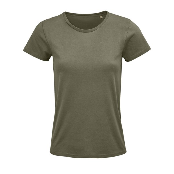 Футболка женская CRUSADER WOMEN 150 из органического хлопка - Футболка женская "CRUSADER WOMEN", хаки, S, 100% органический хлопок, 150 г/м2