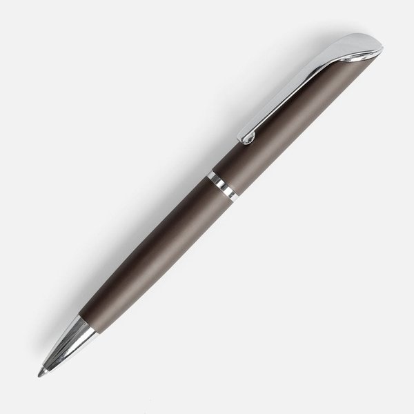 Ручка шариковая Glide, серо-коричневая