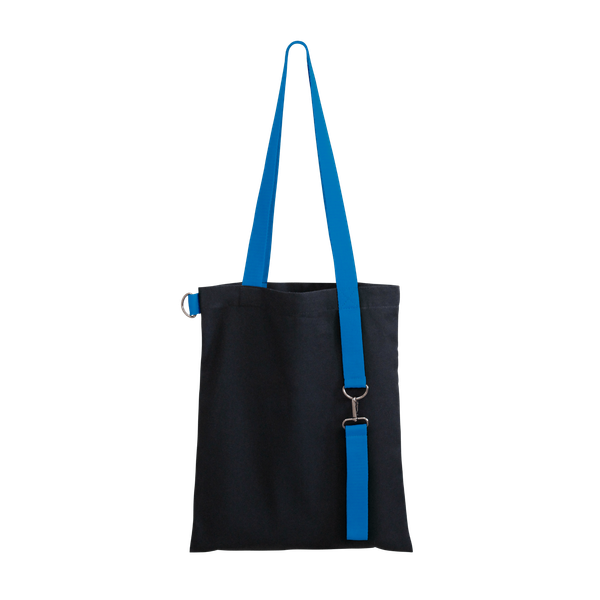Шоппер Superbag black - Шоппер Superbag black (чёрный с голубым)
