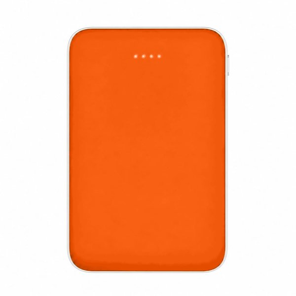 Внешний аккумулятор Fluffy, 5000 Mah - Внешний аккумулятор Fluffy, 5000 Mah, оранжевый