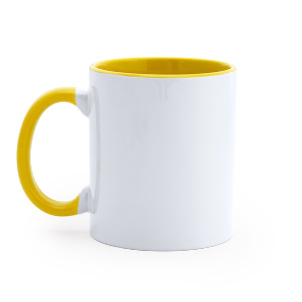MANGO кружка WHITE/YELLOW - MANGO кружка WHITE/YELLOW