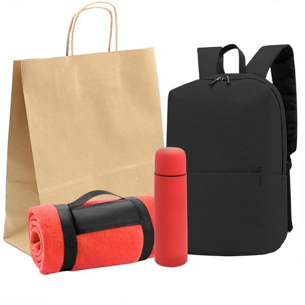 Подарочный набор FOR PICNIC - Подарочный набор FOR PICNIC, красный