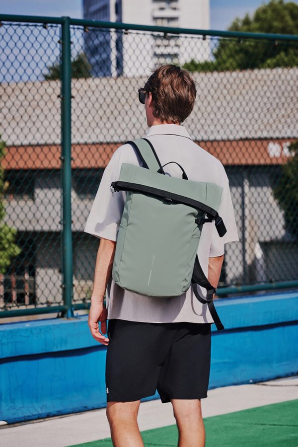 Антикражный рюкзак Urban Roll-top - Антикражный рюкзак Urban Roll-top, зеленый