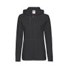 Толстовка без начеса "Ladies Lightweight Hooded Sweat", черный, L, 80% х/б 20% полиэстер, 240 г/м2