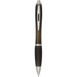 шариковая ручка nash rcs из переработанного пластика с цветным корпусом и грипом (синяя паста)