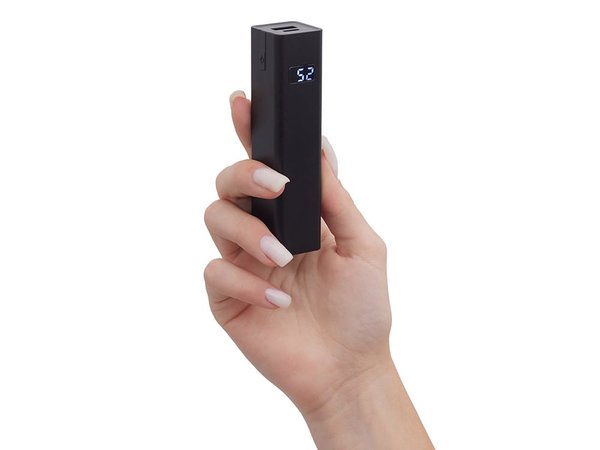 Внешний аккумулятор «Rail» c дисплеем, 5000 mAh - Внешний аккумулятор «Rail» c дисплеем, 5000 mAh