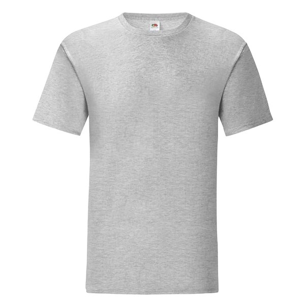 Футболка мужская ICONIC 145 - Футболка мужская "Iconic", серый меланж, 3XL, 97% х/б, 3% полиэcтер, 150 г/м2