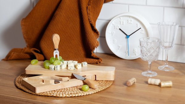 Набор для сыра и вина "Gourmet" в футляре - Набор для сыра и вина "Gourmet" в футляре натуральный