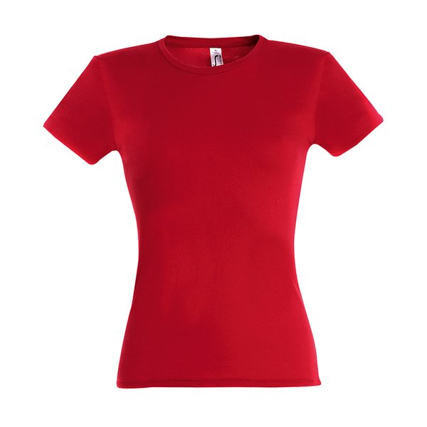 Футболка женская REGENT MISS 150 - Футболка "Miss", красный_S, 100% х/б, 150 г/м2