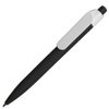 Ручка шариковая N16 soft touch, черный, пластик, цвет чернил синий