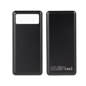 зарядное устройство "lumos" 10000 mah с фонариком, черный