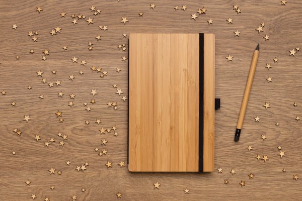 Блокнот с вечным карандашом Bamboo FSC® - Блокнот с вечным карандашом Bamboo FSC®