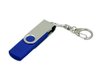 USB 2.0- флешка на 32 Гб с поворотным механизмом и дополнительным разъемом Micro USB