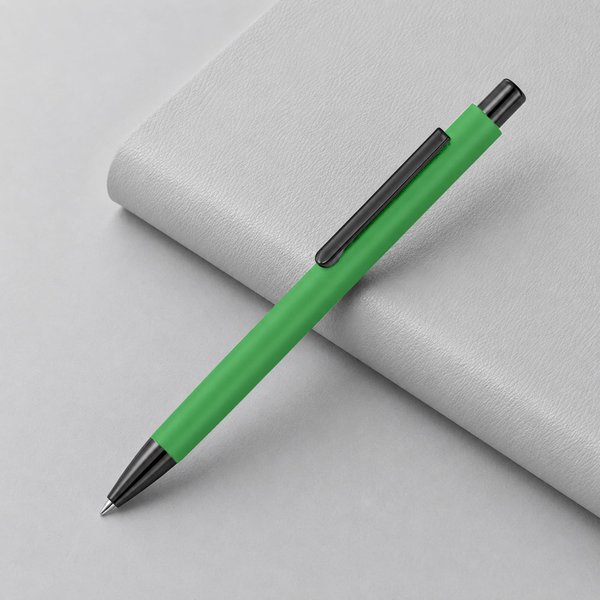 Металлическая шариковая ручка «Ellipse gum» soft touch с зеркальной гравировкой - Металлическая шариковая ручка «Ellipse gum» soft touch с зеркальной гравировкой