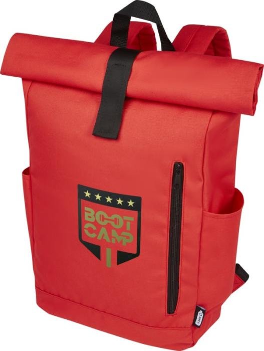 Рюкзак Byron 15.6" GRS RPET с верхним клапаном, 18 литров - Рюкзак Byron 15.6" GRS RPET с верхним клапаном, 18 литров