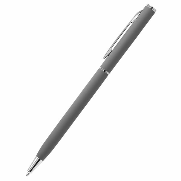 Ручка металлическая Tinny Soft софт-тач - Ручка металлическая Tinny Soft софт-тач, серая