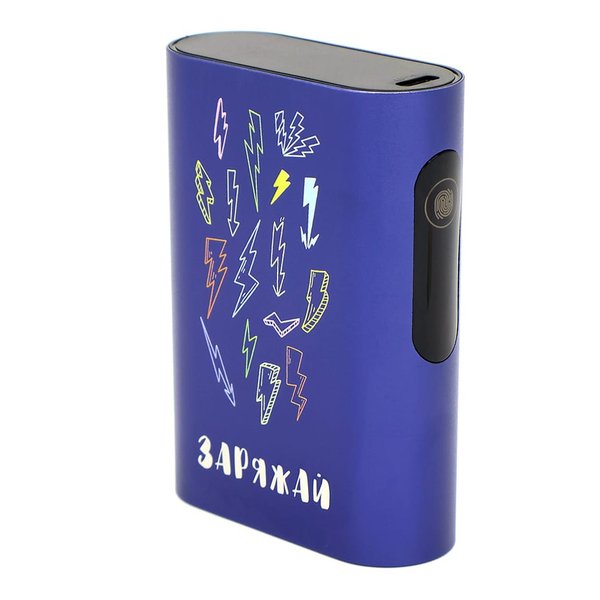 Внешний аккумулятор в металлическом корпусе Wōdan, сенсорный, 10000mAh - Внешний аккумулятор в металлическом корпусе Wōdan, сенсорный, 10000mAh, синий