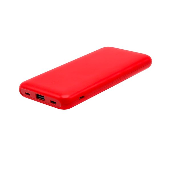 Внешний аккумулятор Saming, 10000mAh - Внешний аккумулятор Saming, 10000mAh, красный