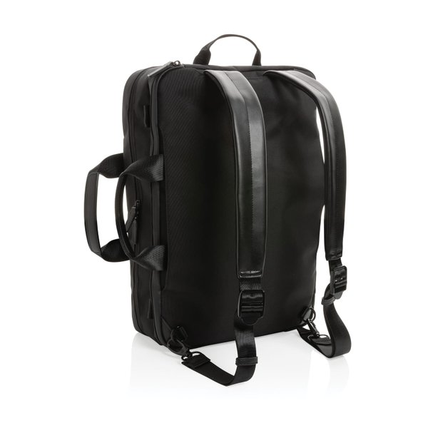 Сумка-рюкзак 2-в-1 для ноутбука Swiss Peak из rPET AWARE™ - Сумка-рюкзак 2-в-1 для ноутбука Swiss Peak из rPET AWARE™