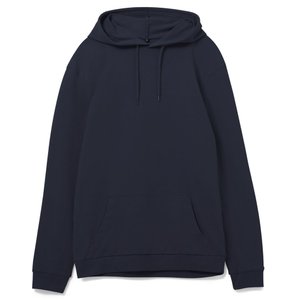 толстовка с капюшоном унисекс hoodie, темно-синяя