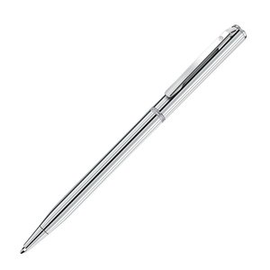 ручка шариковая slim silver