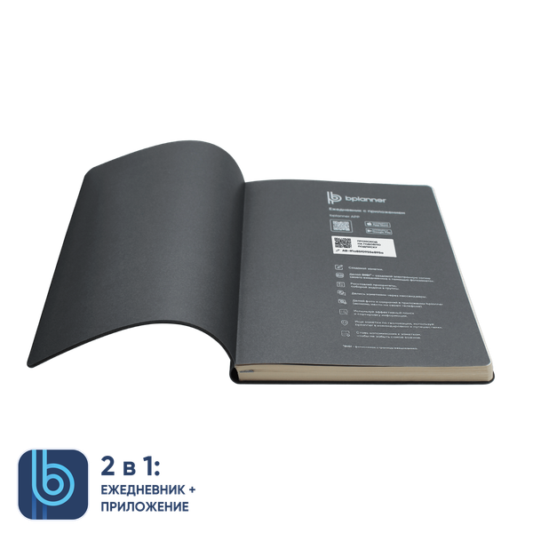Ежедневник Bplanner.01 в подарочной коробке - Ежедневник Bplanner.01 в подарочной коробке (серый)
