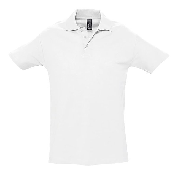 Рубашка поло мужская SPRING II 210 - Рубашка поло мужская SPRING II,белый,4XL,100% хлопок, 210/м2