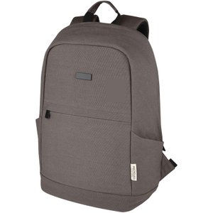 рюкзак для ноутбука joey 15.6" из переработанного холста grs с защитой от краж, 18 литров