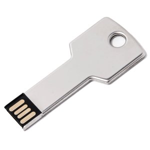 usb flash-карта key (16гб), серебристая, 5,7х2,4х0,3 см, металл