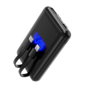внешний аккумулятор eron с подсветкой гравировки, 5000 mah, чёрный/