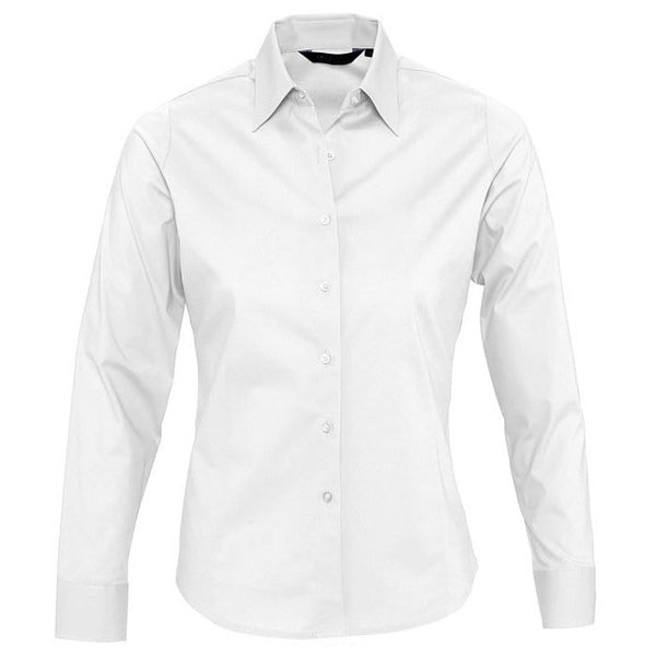 Рубашка женская EDEN 140 - Рубашка "Eden", белый_2XL, 97% хлопок, 3% эластан, 140г/м2