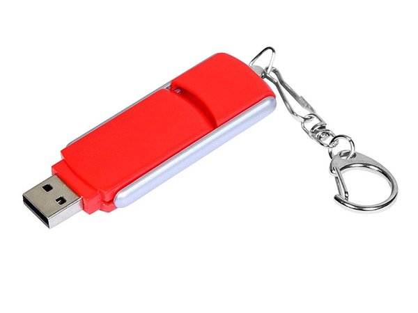 USB 3.0- флешка промо на 32 Гб с прямоугольной формы с выдвижным механизмом - USB 3.0- флешка промо на 32 Гб с прямоугольной формы с выдвижным механизмом