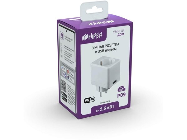 Умная розетка с USB портом «IoT P09» - Умная розетка с USB портом «IoT P09»