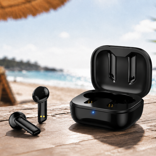 Наушники беспроводные Bluetooth Opportunity, черные - Наушники беспроводные Bluetooth Opportunity, черные
