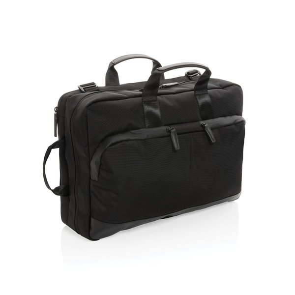 Сумка-рюкзак 2-в-1 для ноутбука Swiss Peak из rPET AWARE™ - Сумка-рюкзак 2-в-1 для ноутбука Swiss Peak из rPET AWARE™